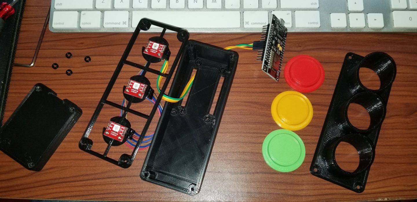 3D Printed Neopixel Stoplight